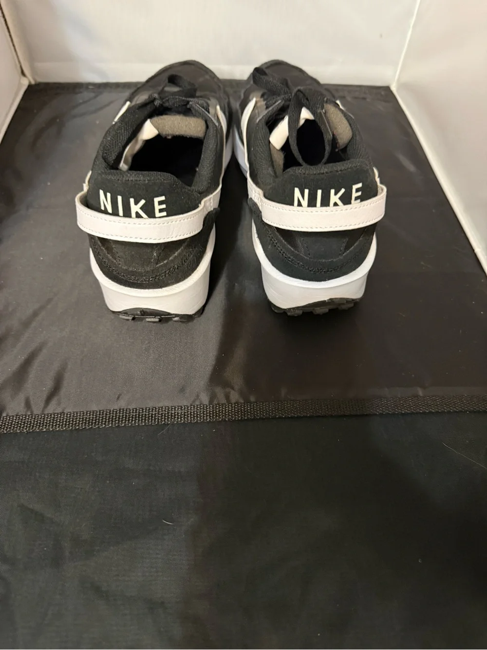Nike Women’s Waffle Debut Black and White Athletic Sneakers